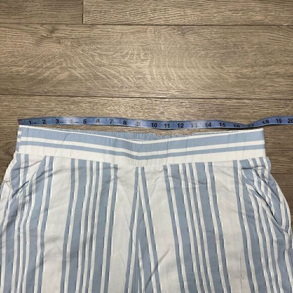 Torrid Stripe Cotton Crop Lounge Sleep Pants Size 1 Loose Fitting Wide Leg - Picture 7 of 9